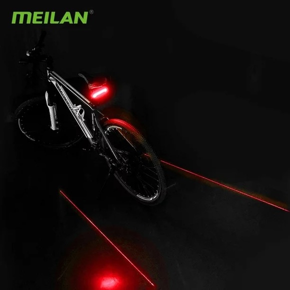 Meilan X5 Bicycle Light Remote Wireless Light Turn Signal LED Beam USB Charge - Picture 2 of 6
